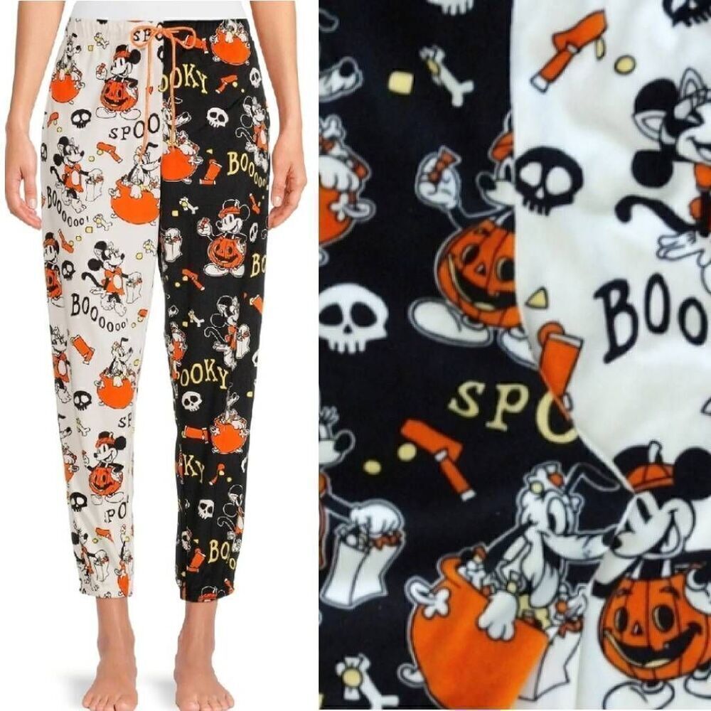 Disney Mickey Mouse & Friends‎ Halloween Themed Lounge Pants Medium - Picture 1 of 12